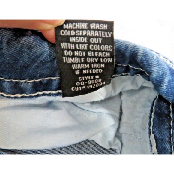 Fire & Rain Flare Jeans Embellished Back Pockets Mid-Rise Y2K Boho Women's Sz 7 - Picture 10 of 10